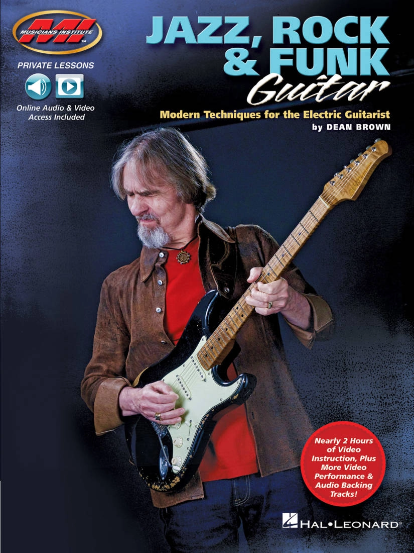 Jazz, Rock & Funk Guitar: Modern Techniques for the Electric Guitarist - Brown - Book/Media Online