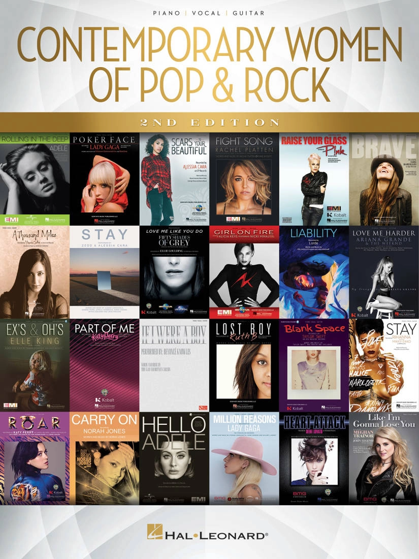 Contemporary Women of Pop & Rock (2nd Edition) - Piano/Vocal/Guitar - Book