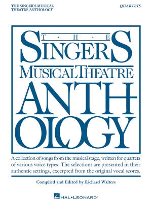 Hal Leonard - Singers Musical Theatre Anthology: Quartets - Walters - Vocal Quartet - Book