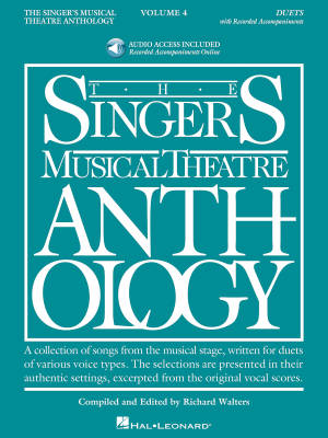 Hal Leonard - The Singers Musical Theatre Anthology: Duets, Volume 4 - Walters - Book/Audio Online