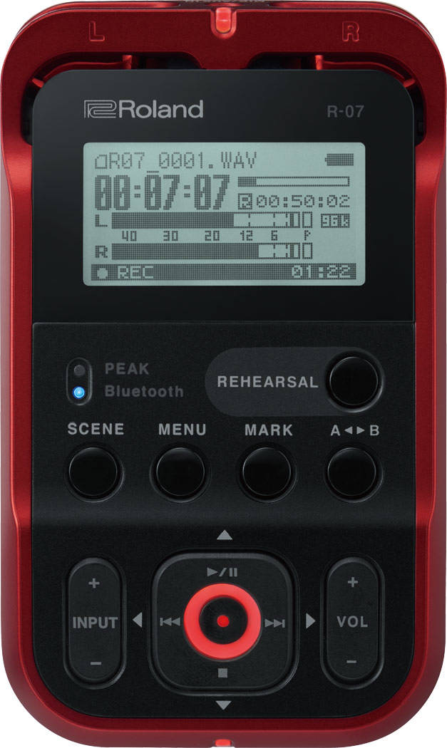 R-07 High Resolution Audio Recorder - Red