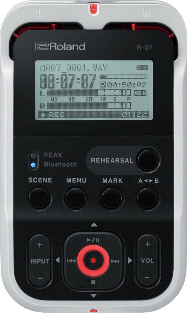 R-07 High Resolution Audio Recorder - White