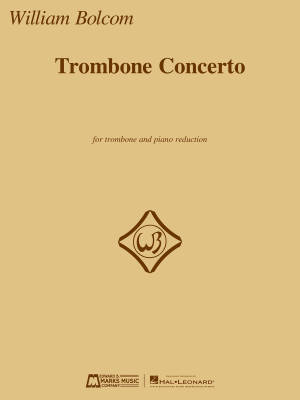 Trombone Concerto - Bolcom - Trombone/Piano Reduction - Sheet Music