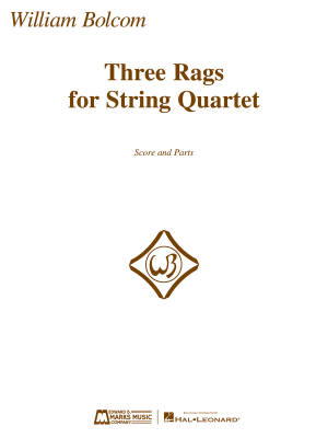 Edward B. Marks - Three Rags for String Quartet - Bolcom - Score/Parts