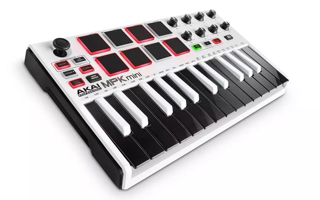 MPK Mini II - 25 Note Keyboard/Drum Pad Controller - White