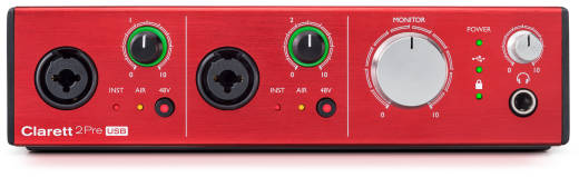 Clarett 2Pre USB 24/192 10-In/4-Out Audio Interface for PC/Mac