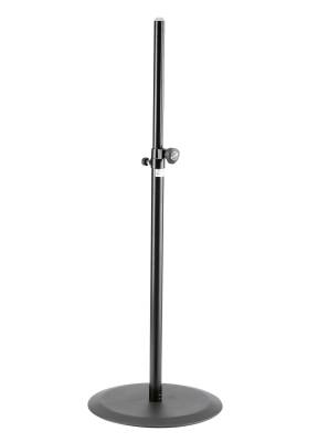 K & M Stands - Speaker Stand w/Compact Round Base - Black
