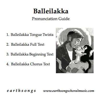 Earthsongs - Balleilakka - Rahman/Sperry - Pronunciation CD