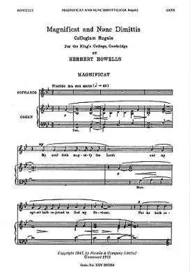Novello & Company - Magnificat and Nunc Dimittis (Collegium Regale) - Howells - SATB