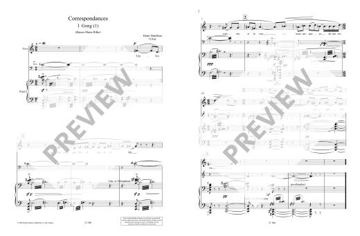 Correspondances for soprano and orchestra - Dutilleux - Voice/Piano Reduction - Book