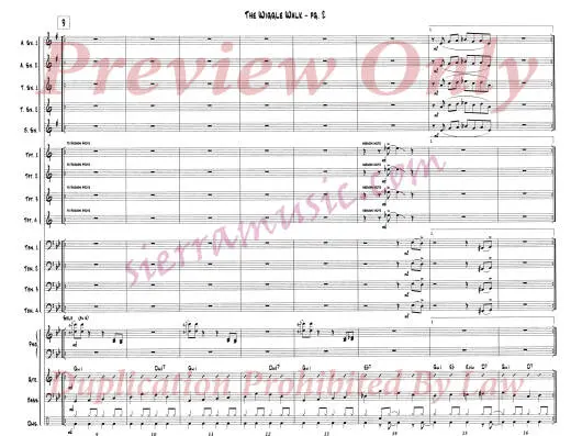 The Wiggle Walk - Carter - Jazz Ensemble - Gr. Medium-Easy