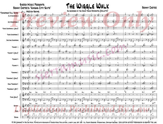 The Wiggle Walk - Carter - Jazz Ensemble - Gr. Medium-Easy