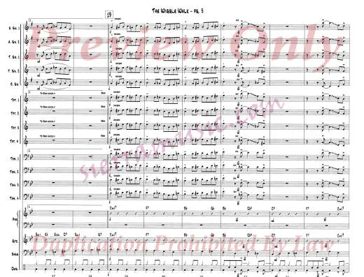 The Wiggle Walk - Carter - Jazz Ensemble - Gr. Medium-Easy