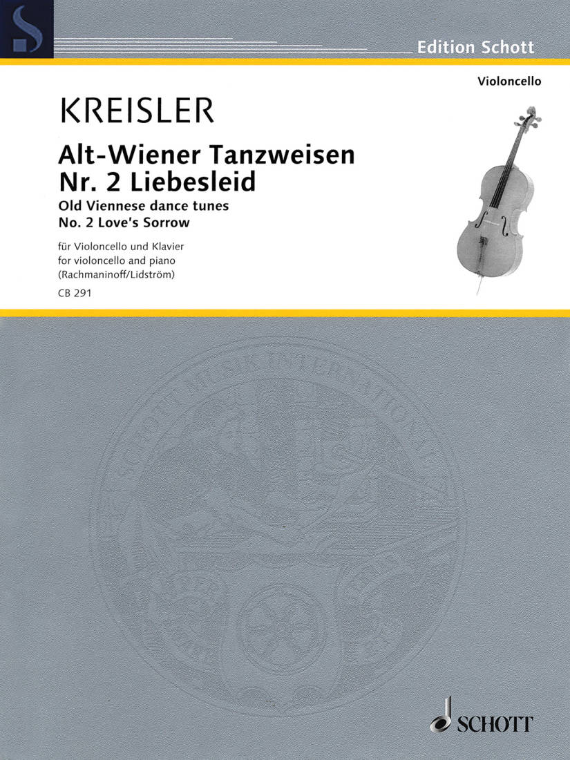 Old Viennese Dance Tunes: No. 2 Love\'s Sorrow (Liebesleid) - Kreisler/Lidstrom - Cello/Piano