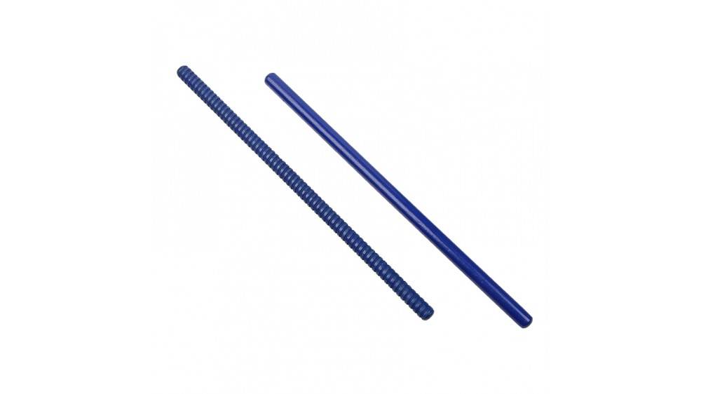 Rhythm Sticks, 1 Fluted & 1 Plain - Blue