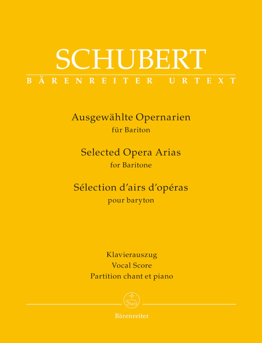 Selected Opera Arias for Baritone - Schubert/Radelet - Vocal Score