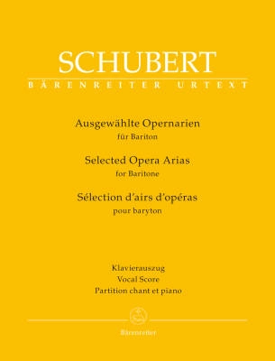 Baerenreiter Verlag - Selected Opera Arias for Baritone - Schubert/Radelet - Vocal Score