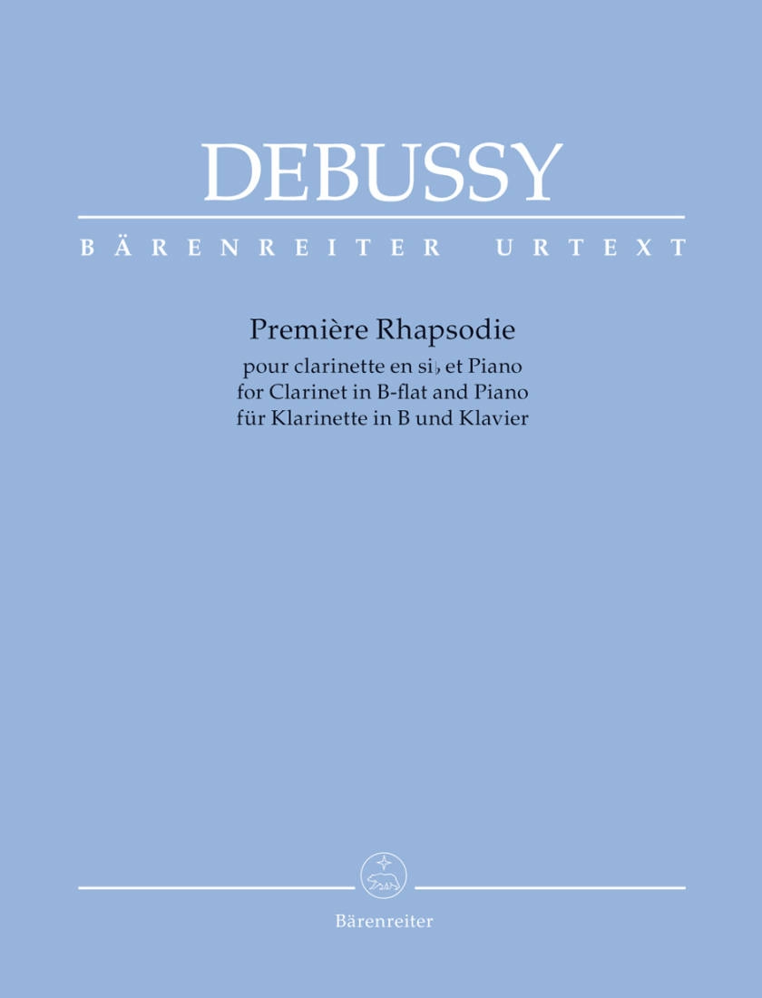 Premiere Rhapsodie for Clarinet in B-flat and Piano - Debussy/Woodfull-Harris - Sheet Music