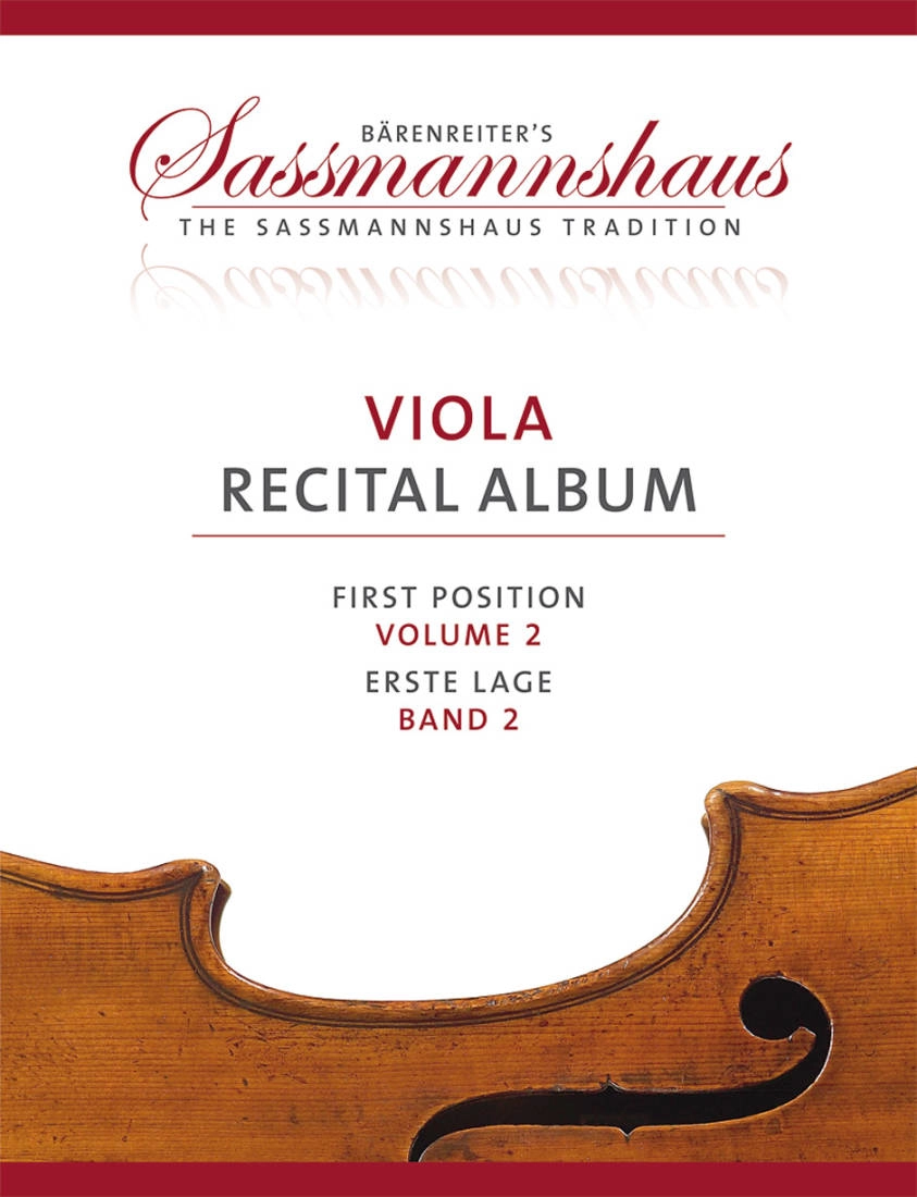 Viola Recital Album, First Position: Volume 2 - Sassmannshaus - Viola/Piano, 2 Violas