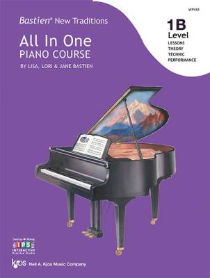 Kjos Music - Bastien New Traditions: All In One Piano Course - Level 1B