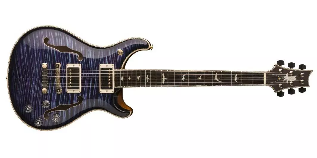 Private Stock Hollowbody II 594 Limited Edition - Aqua Violet Smoked Burst