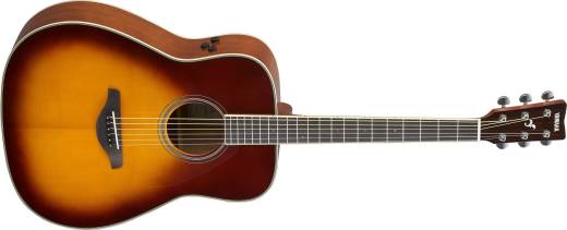 Yamaha - FG TransAcoustic Guitar w/Solid Spruce Top - Brown Sunburst