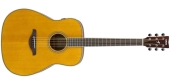 Yamaha - FG TransAcoustic Guitar w\/Solid Spruce Top - Vintage Tint