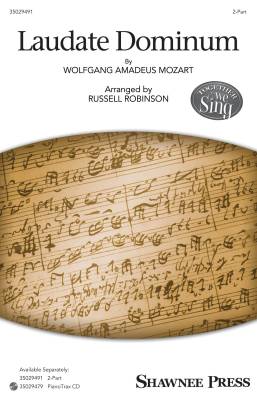 Shawnee Press - Laudate Dominum (from K.339) - Mozart/Robinson - 2pt