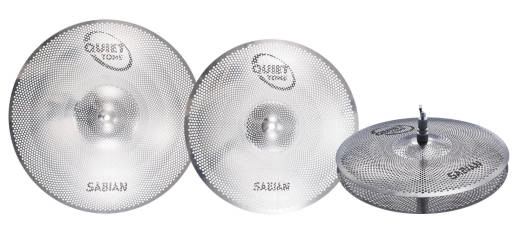 Sabian - Quiet Tone Practice Cymbals - 14 Hats, 16 Crash, 20 Ride