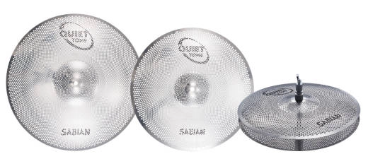 Quiet Tone Practice Cymbals - 14\'\' Hats, 16\'\' Crash, 20\'\' Ride