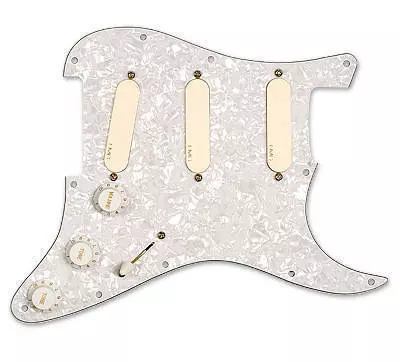 David Gilmour Strat Set with Pickguard - Ivory/White Pearl