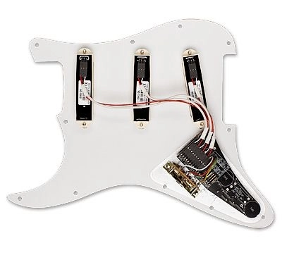 David Gilmour Strat Set with Pickguard - Ivory/White Pearl