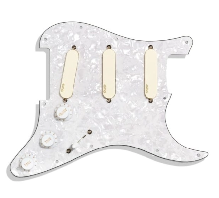 EMG - David Gilmour Strat Set with Pickguard - Ivory/White Pearl