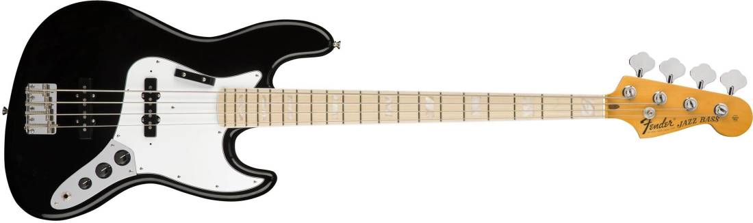 American Original \'70s Jazz Bass, Maple Fingerboard - Black