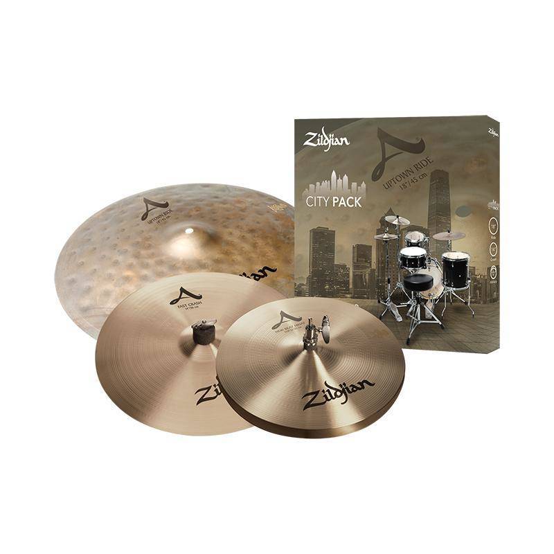 Zildjian A City Pack Cymbal Set - 18'' Ride, 14'' Fast Crash, 12