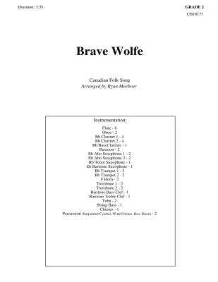 Brave Wolfe - Meeboer - Concert Band - Gr. 2