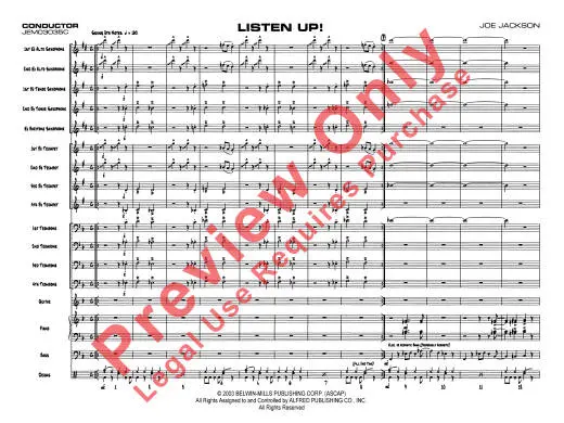 Listen Up! - Jackson - Jazz Ensemble - Gr. 3