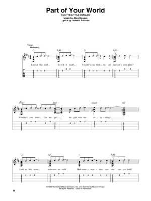 Disney Songs: Beginning Solo Guitar - Guitar TAB - Book