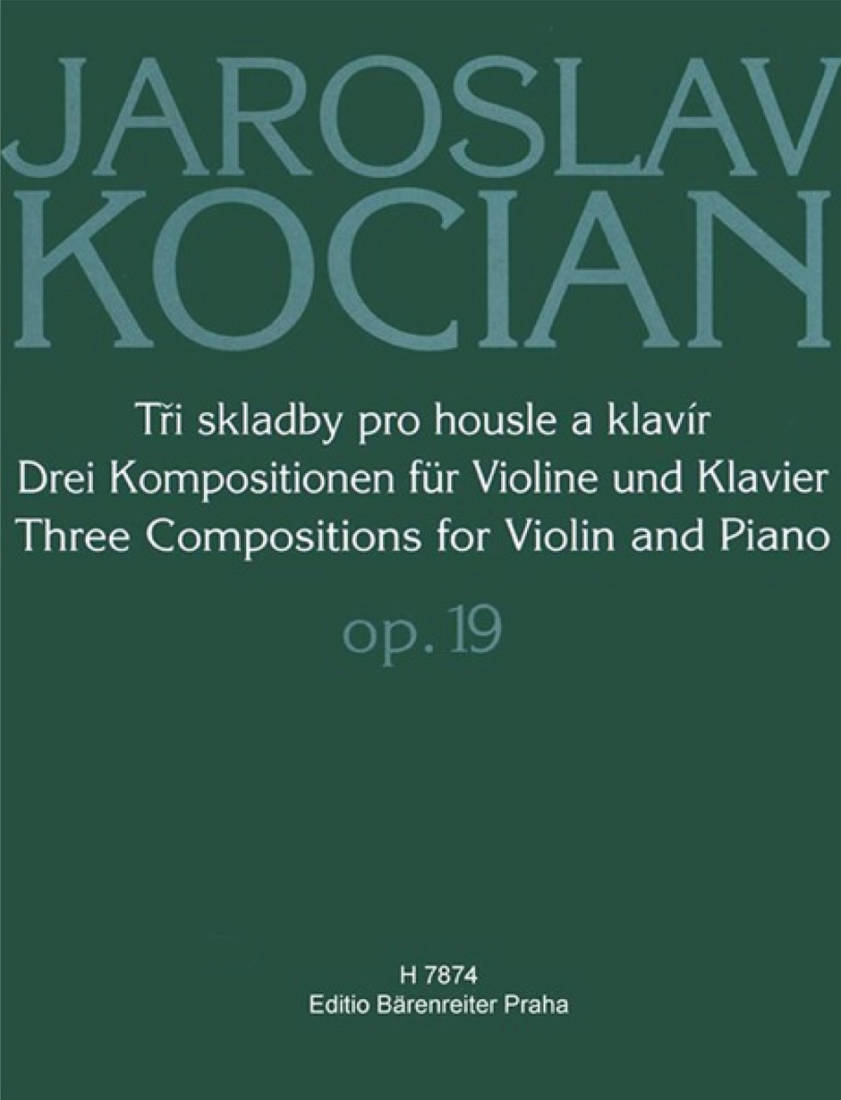 Drei Kompositionen op. 19 (Three Compositions) - Kocian - Violin/Piano