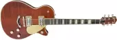 G6228FM Players Edition Duo Jet Single Cutaway with \'\'V\'\' Stoptail - Bourbon Stain