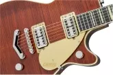 G6228FM Players Edition Duo Jet Single Cutaway with \'\'V\'\' Stoptail - Bourbon Stain