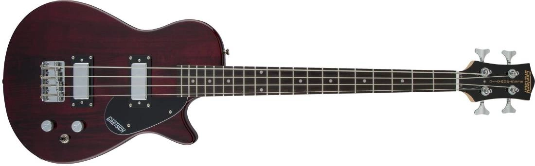 G2220 Electromatic Junior Jet Bass II Short Scale, Black Walnut Fingerboard - Walnut Stain