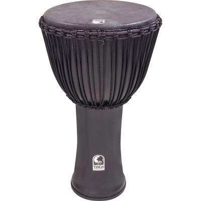 Toca Percussion - Freestyle Rope Tuned Black Mamba 14 Djembe w/Bag