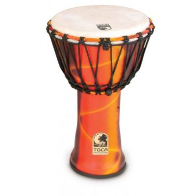 Freestyle Rope Tuned 9\'\' Djembe - Fiesta Red