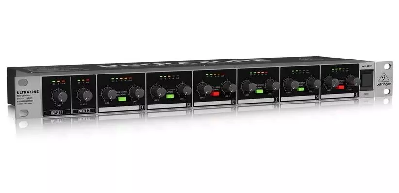 ZMX2600 Professional Stereo 2-Input 6-Bus Zone Mixer