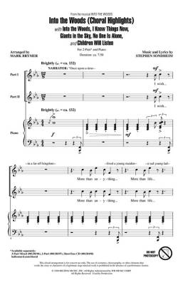 Into the Woods (Choral Highlights) - Sondheim/Brymer - 2pt
