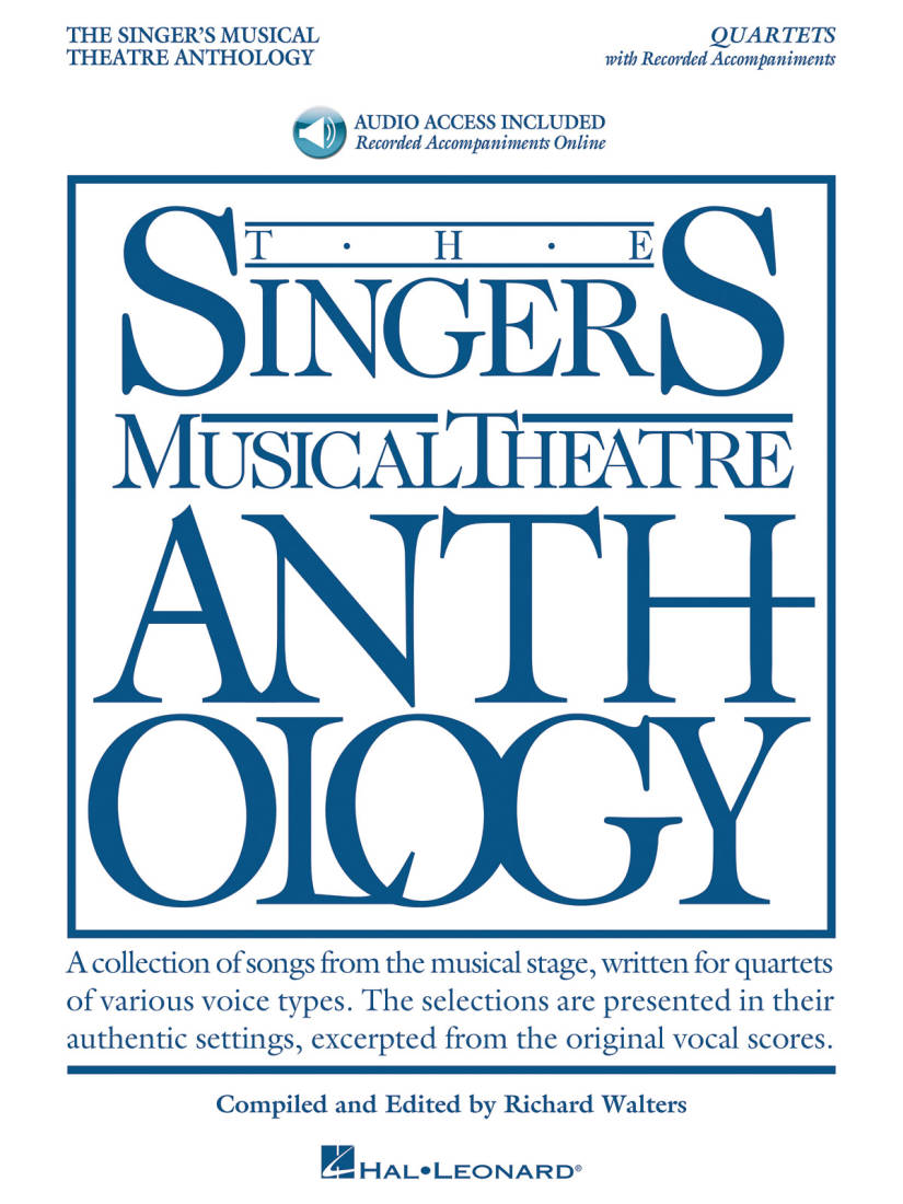 Singer\'s Musical Theatre Anthology: Quartets - Walters - Vocal Quartet - Book/Audio Online