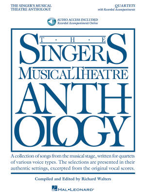 Hal Leonard - Singers Musical Theatre Anthology: Quartets - Walters - Vocal Quartet - Book/Audio Online