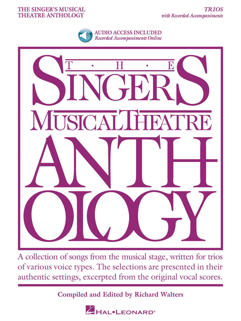 Singer\'s Musical Theatre Anthology Trios - Walters - Vocal Trio - Book/Audio Online