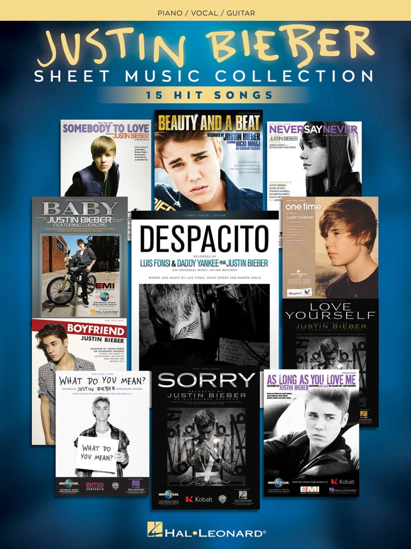 Justin Bieber: Sheet Music Collection - Piano/Vocal/Guitar - Book